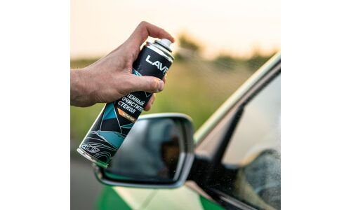 Очиститель стёкол и зеркал Lavr Active Foam, пенный, от различных загрязнений, аэрозоль 400мл, арт. Ln1621