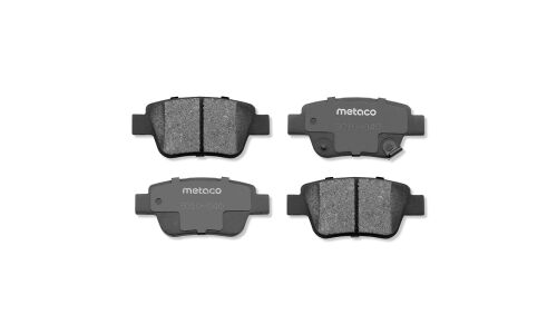 Колодки тормозные дисковые Metaco, задние, комплект на ось (4 шт), арт. 3010-040
