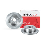Диск тормозной Metaco, задний, правый/левый, для Toyota Avensis, 1 шт, арт. 3060-047