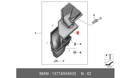 Фильтр воздушный BMW 320 BMW, арт. 13 71 8594535