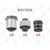 Сайлентблок LYNXauto, комплект 8 шт, арт. B8750K