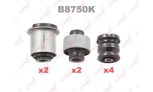 Сайлентблок LYNXauto, комплект 8 шт, арт. B8750K