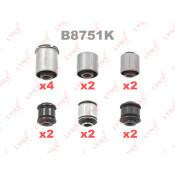 Сайлентблок LYNXauto, комплект 14 шт, арт. B8751K