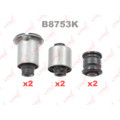 Сайлентблок LYNXauto, комплект 6 шт, арт. B8753K