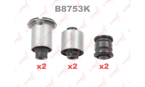 Сайлентблок LYNXauto, комплект 6 шт, арт. B8753K