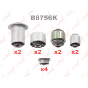 Сайлентблок LYNXauto, комплект 12 шт, арт. B8756K