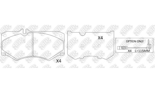 Колодки тормозные NiBK дисковые, арт. PN0254W