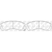 Колодки тормозные NiBK дисковые, арт. PN3233S