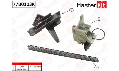 Комплект цепи привода распределительного вала Master KiT, арт. 77B0103K