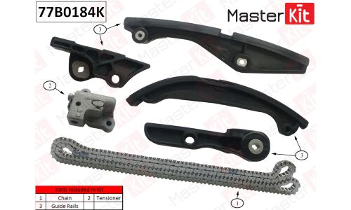 Комплект цепи ГРМ Master KiT, арт. 77B0184K