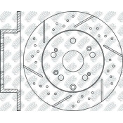 Диск тормозной NiBK перфорированный, арт. RN1618DSET