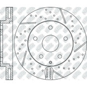 Диск тормозной NiBK перфорированный, арт. RN1516DSET