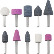 Универсальные профильные шлифовальные насадки в наборе, O 6 мм, 10 предметов Thorvik, арт. GSK10