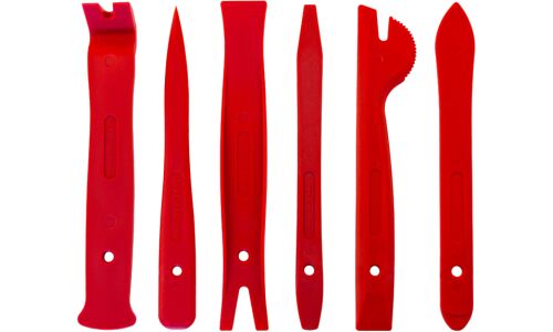 Набор приспособлений для демонтажа декоративных панелей салона автомобиля, 6 предметов Thorvik, арт. AURTS6