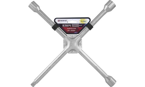 Ключ балонный крестообразный Thorvik, 17/19/21мм, с квадратом 1/2", длина 380мм, усиленный, арт. CRTW38