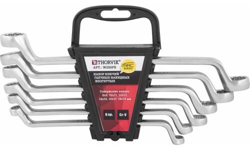 Набор накидных ключей Thorvik ARC, от 8 до 19мм, 6 предметов, арт. W2S6PR