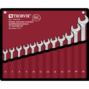 Набор комбинированных ключей Thorvik ARC, от 6мм до 22мм, в сумке, комплект 12 предметов, арт. W3S12TB