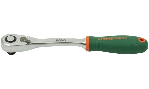 Ключ трещоточный Jonnesway, с квадратом 3/8", длина 200мм, арт. R6803