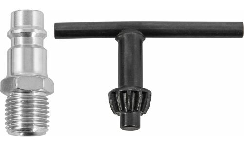 Дрель пневматическая Thorvik, прямая, 2500об/мин, воздушный штуцер 1/4", насадки 1-10мм, арт. SAD2500