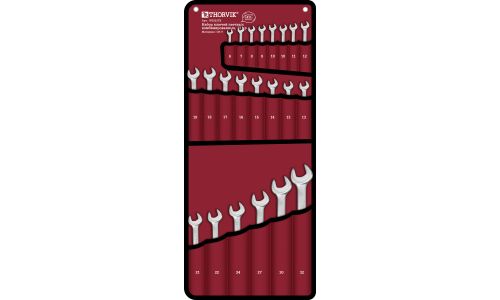 Набор комбинированных ключей Thorvik ARC, от 6мм до 32мм, комплект 22 предмета, арт. W3S22TB