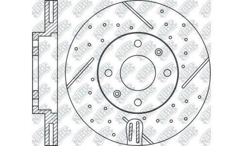 Диск тормозной NiBK перфорированный, арт. RN11002DSET