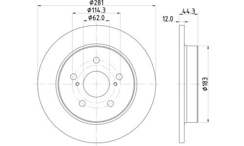 Диск тормозной Nisshinbo, арт. ND1111K