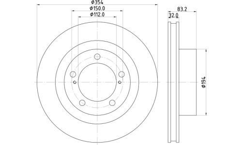 Диск тормозной Nisshinbo, арт. ND1127K