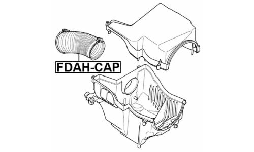 Патрубок фильтра воздушного Febest, арт. FDAH-CAP