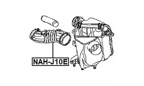 Патрубок фильтра воздушного Febest, арт. NAH-J10E
