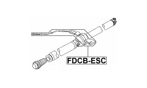 Подшипник подвесной карданного вала Febest, арт. FDCB-ESC