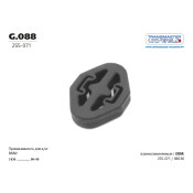 Крепление выхлопной трубы Transmaster Universal, резина, арт. G.088