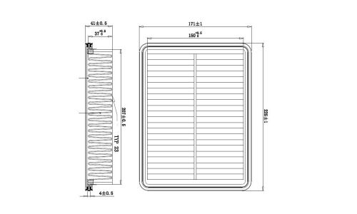 Фильтр воздушный DOUBLE FORCE, арт. DFA1245