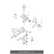 Сайлентблок переднего рычага VAG, арт. 5Q0 407 183 L