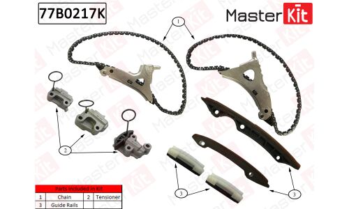 Комплект цепи ГРМ Master KiT, арт. 77B0217K