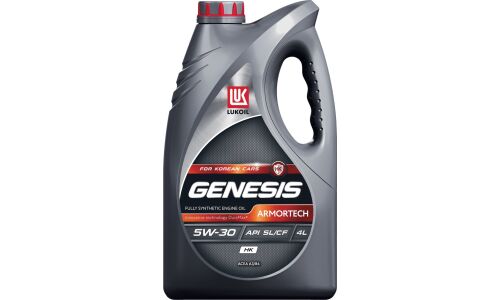 Масло моторное Лукойл Genesis Armortech HK 5w30, синтетическое, API SL/CF, ACEA A3/B3/B4, универсальное, 4л, арт. 3149287