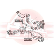 Опора шаровая заднего рычага | зад прав/лев Asva, арт. 0320-RR1