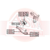 Опора шаровая нижнего рычага | перед прав Asva, арт. 2120-CB8R