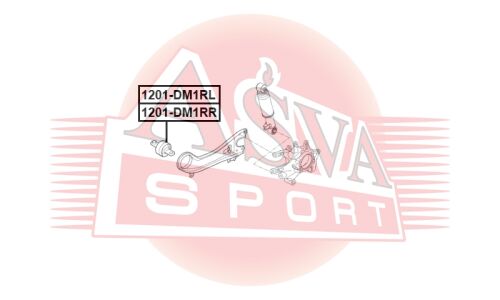 Сайлентблок заднего продольного рычага правый | зад лев Asva, арт. 1201-DM1RR