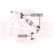 Втулка заднего стабилизатора Asva, арт. 1607-166RKIT