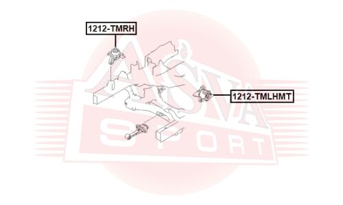 Опора (подушка) двигателя Asva, арт. 1212-TMRH