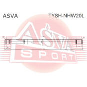 Полуось Asva, передняя, левая, арт. TYSH-NHW20L