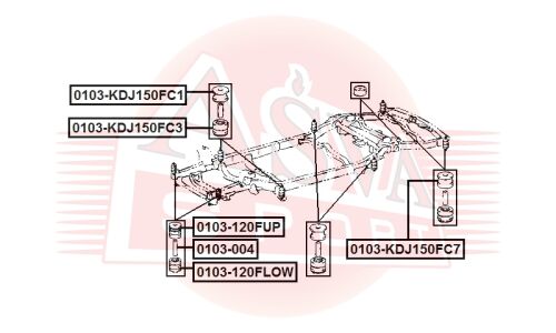 Подушка рамы Asva, арт. 0103-KDJ150FC3
