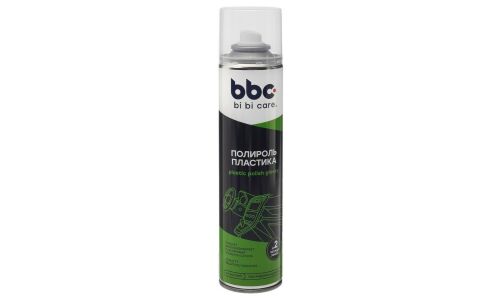 Полироль-реставратор салона BiBiCare Plastic Polish Glossy, для пластика, с антистатическим эффектом и защитой от УФ-лучей, аэрозоль 400мл, арт. 4018