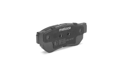 Колодки тормозные дисковые Metaco, задние, комплект на ось (4 шт), арт. 3010-016