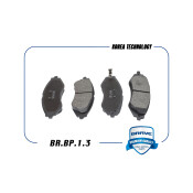 Колодки тормозные дисковые Brave, передние, комплект на ось (4 шт), арт. BRBP13