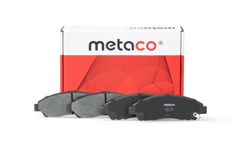 Колодки тормозные дисковые Metaco, передние, для Honda Civic, комплект на ось (4 шт), арт. 3000-268