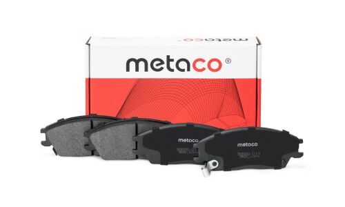 Колодки тормозные дисковые Metaco, передние, для Hyundai Accent, комплект на ось (4 шт), арт. 3000-014