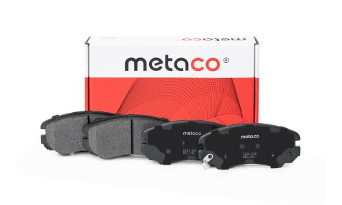 Колодки тормозные дисковые Metaco, передние, для Hyundai Elantra, комплект на ось (4 шт), арт. 3000-026