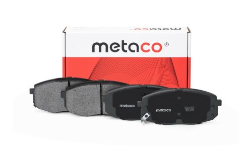Колодки тормозные дисковые Metaco, передние, для KIA Cerato, комплект на ось (4 шт), арт. 3000-023