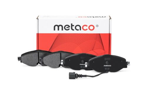 Колодки тормозные дисковые Metaco, передние, для Skoda Octavia, комплект на ось (4 шт), арт. 3000-082